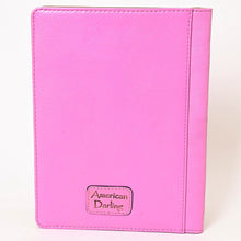 Load image into Gallery viewer, Hand Tooled Leather Portfolio, Leather Padfolio, Leather Legal Pad Portfolio, Leather Legal Pad Notebook, Tooled Leather Portfolio Envelope
