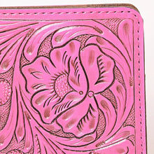 Load image into Gallery viewer, Hand Tooled Leather Portfolio, Leather Padfolio, Leather Legal Pad Portfolio, Leather Legal Pad Notebook, Tooled Leather Portfolio Envelope
