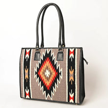 Load image into Gallery viewer, Western Hand Tooled Leather Purse, Western Tote Bag, Saddle Blanket Bag, Concealed Carry Purse, Genuine Cowhide, Genuine Leather Purse
