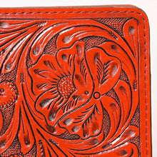 Load image into Gallery viewer, Hand Tooled Leather Portfolio, Leather Padfolio, Leather Legal Pad Portfolio, Leather Legal Pad Notebook, Tooled Leather Portfolio Envelope
