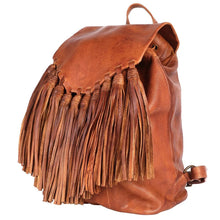 Load image into Gallery viewer, Leather Backpack Women, Leather Backpack Purse, Leather Backpack, Western Purse, Small Leather Backpack, Cowhide Diaper Bag Backpack
