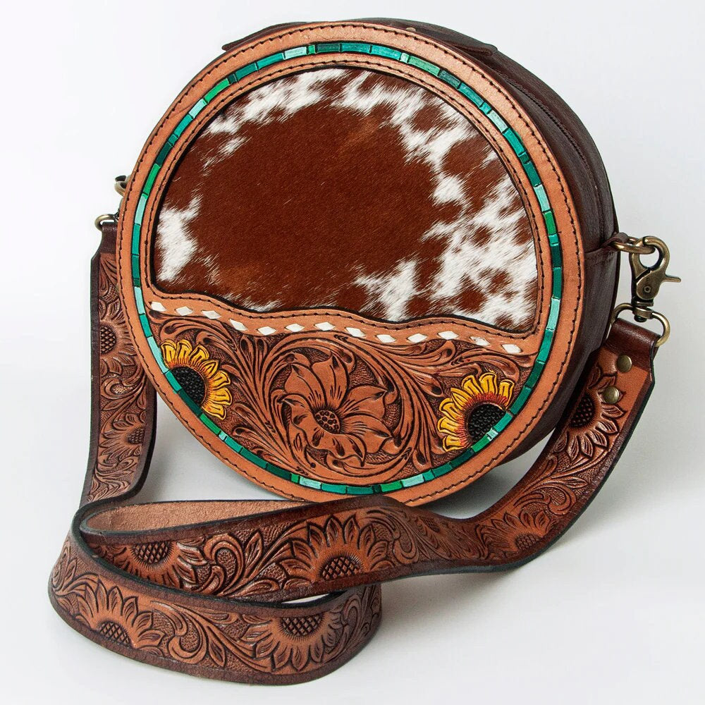 Canteen Genuine Western Leather Women's Crossbody Bag