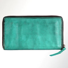 Load image into Gallery viewer, Womens Leather Wallet, Vintage Leather Wallet, Distressed Leather Wallet, Soft Leather Wallet, Genuine Leather Clutch
