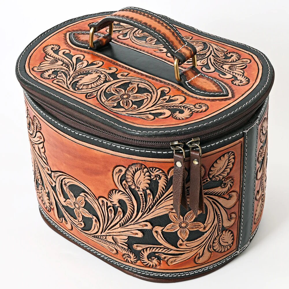Mesa Vista Hand Tooled Leather Jewelry Box Shop Dodi Jo's