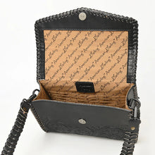 Load image into Gallery viewer, Hand Tooled Leather Crossbody Purse, Western Purse, Western Tote Bag, Conceal Carry Purse, Cowhide Leather Purse, Western Crossbody Purse
