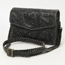 Load image into Gallery viewer, Hand Tooled Leather Crossbody Purse, Western Purse, Western Tote Bag, Conceal Carry Purse, Cowhide Leather Purse, Western Crossbody Purse
